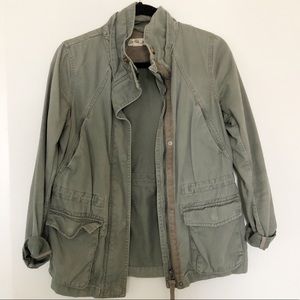H&M L.O.G.G Green Cargo Utility Jacket - Sz 4